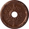 Ekena Millwork Antioch Ceiling Medallion (Fits Canopies up to 3 1/2"), 18"OD x 3 1/2"ID x 1 3/8"P, Copper Penny CM18SECPS - alternate 1